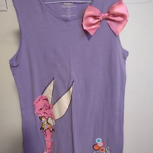 Y2K Disney World- Lavender Dress with Pink Bow